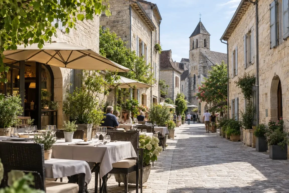 Restaurants Gramat Lot dans le centre historique avec terrasse accueillante