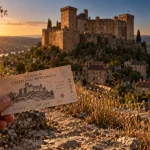 Les plus beaux châteaux du Lot : château de Castelnau-Bretenoux au coucher du soleil