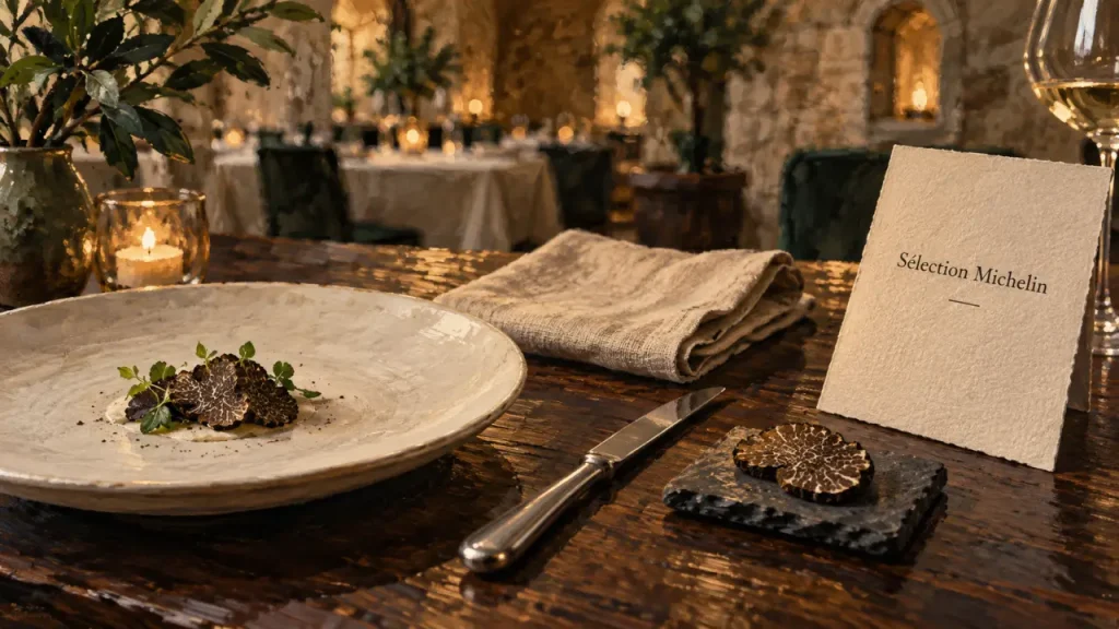 Restaurants étoilés lot : table gourmande avec truffe et cuisine du Quercy