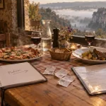 Restaurants Padirac Lot près du Gouffre : table et menus au restaurant