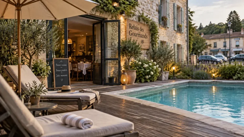 Le Logis Relais des Gourmands à Gramat, 16 chambres, piscine et table du terroir
